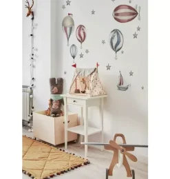 Janie and Jack Wallpaper-Sky is the Limit Balloon Wall Decal Set multi