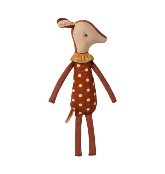 Janie and Jack Stuffed Animals-Sleepy Wakey Bambi, Medium brown