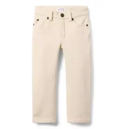 Janie and Jack Pants-Slim Jean In ecru wash