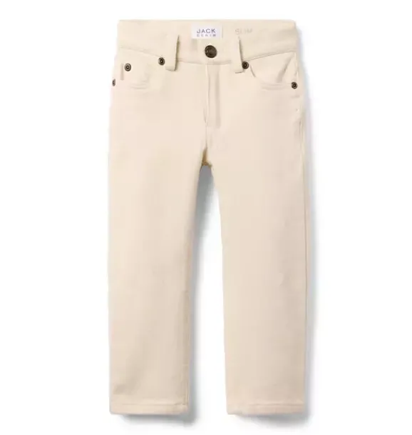 Janie and Jack Pants-Slim Jean In ecru wash
