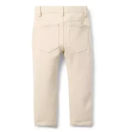 Janie and Jack Pants-Slim Jean In ecru wash