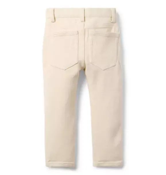 Janie and Jack Pants-Slim Jean In ecru wash