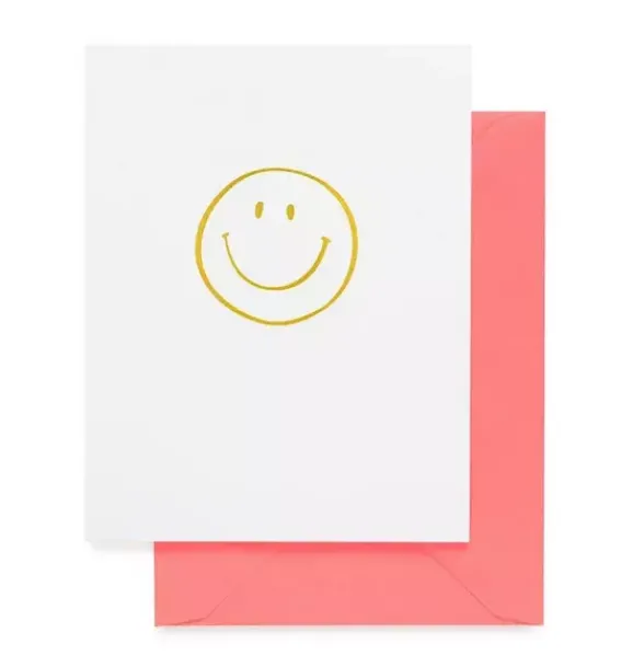 Janie and Jack Stationery-Smiley Face Greeting Card multi
