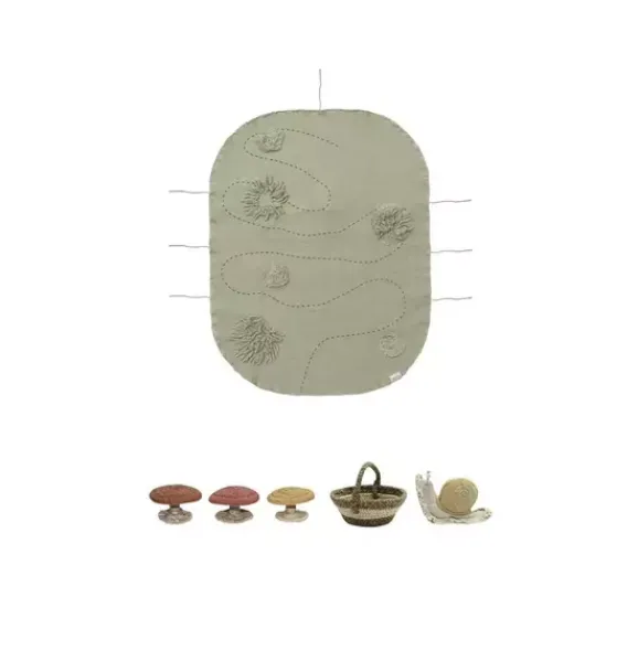 Janie and Jack Development Toys-Snail Toy Set olive