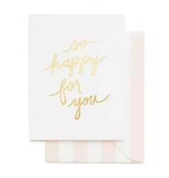 Janie and Jack Stationery-So Happy for You Greeting Card multi