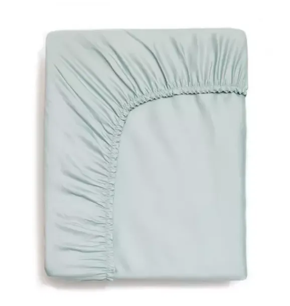 Janie and Jack Sheets-Solid Fitted Twin Sheet - aqua