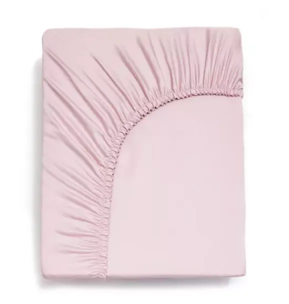 Janie and Jack Sheets-Solid Fitted Twin Sheet - rose