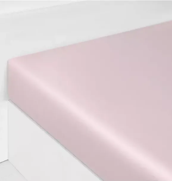 Janie and Jack Sheets-Solid Fitted Twin Sheet - rose