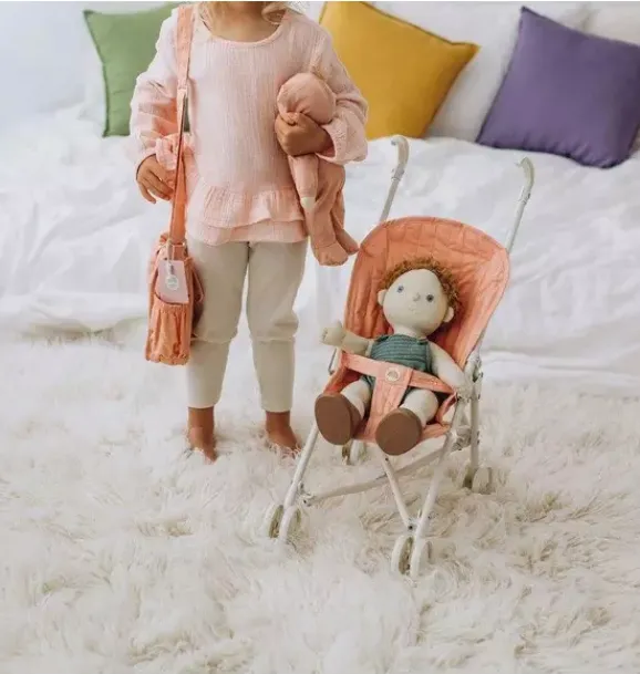 Janie and Jack Dolls-Sollie Stroller - rose