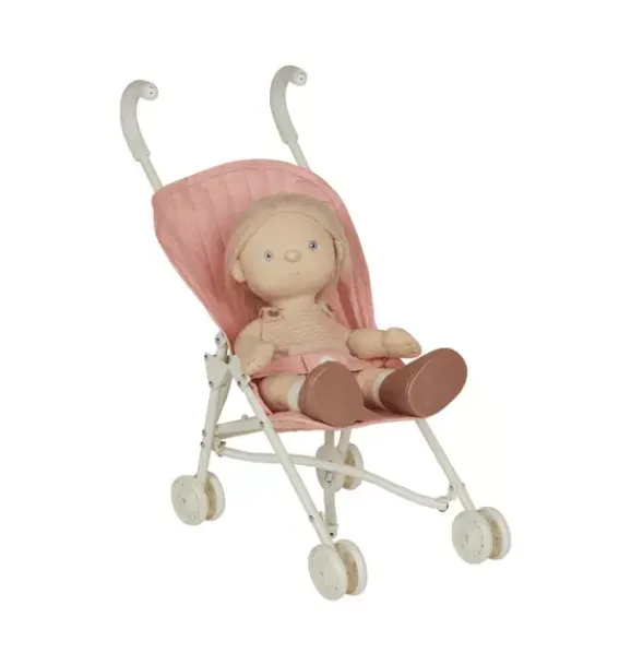 Janie and Jack Dolls-Sollie Stroller - rose