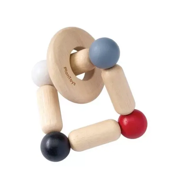 Janie and Jack Development Toys|Baby Activity-SQUARE CLUTCHER-HIGH CONTRAST multi