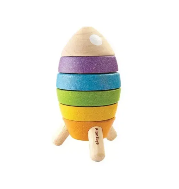 Janie and Jack Development Toys-Stacking Rocket multi
