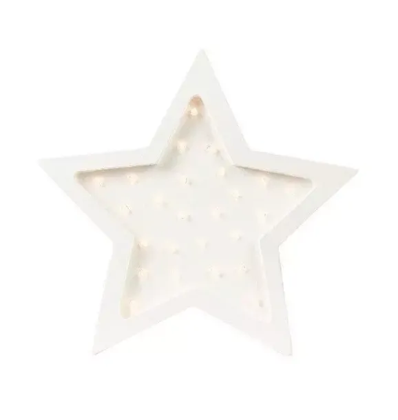 Janie and Jack Lighting-Star Lamp white