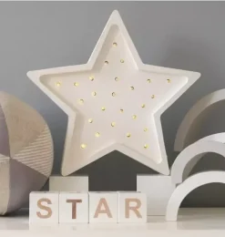 Janie and Jack Lighting-Star Lamp white