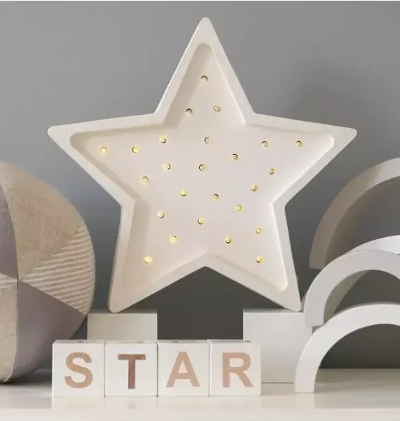 Janie and Jack Lighting-Star Lamp white