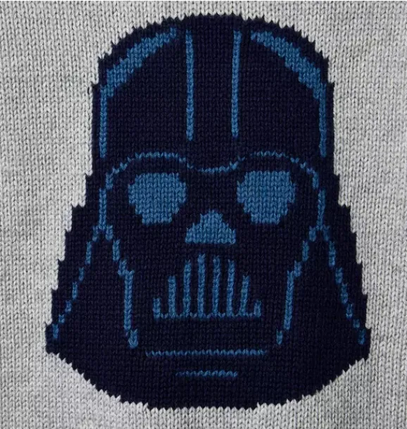 Janie and Jack Sweaters & Sweatshirts-STAR WARS Darth Vader Sweater classic grey heather