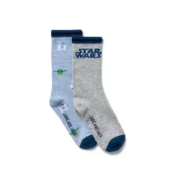 Janie and Jack Socks-STAR WARS Sock 2-Pack classic grey heather