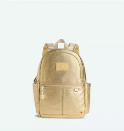 Janie and Jack Handbags & Backpacks-STATE Bags Kane Metallic Backpack metallic gold