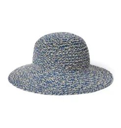 Janie and Jack Hats, Scarves, & Gloves|Accessories-Straw Bucket Hat blue multi