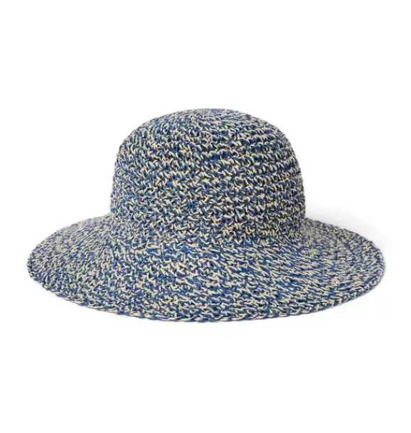 Janie and Jack Hats, Scarves, & Gloves|Accessories-Straw Bucket Hat blue multi
