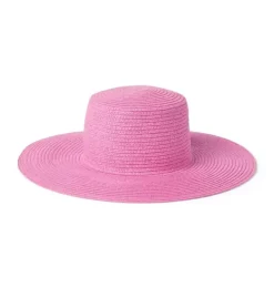 Janie and Jack Hats, Scarves, & Gloves|Accessories-Straw Sun Hat pink melon