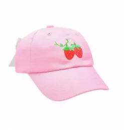 Janie and Jack Kids Accessories-Strawberry Bow Baseball Hat pink