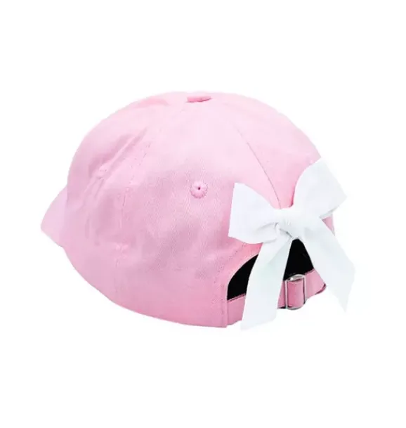 Janie and Jack Kids Accessories-Strawberry Bow Baseball Hat pink