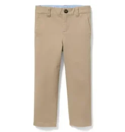 Janie and Jack Pants-Stretch Twill Pant khaki
