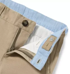 Janie and Jack Pants-Stretch Twill Pant khaki