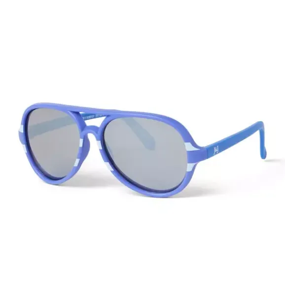 Janie and Jack Sunglasses|Accessories-Stripe Aviator Sunglasses medium blue stripe