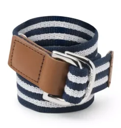 Janie and Jack Belts & Suspenders|Suiting-Striped Belt connor navy