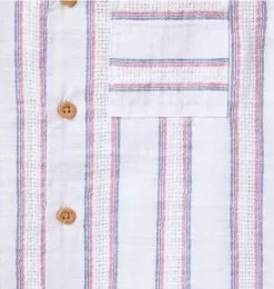 Janie and Jack Matching Sets|Shirts-Striped Jacquard Shirt white stripe