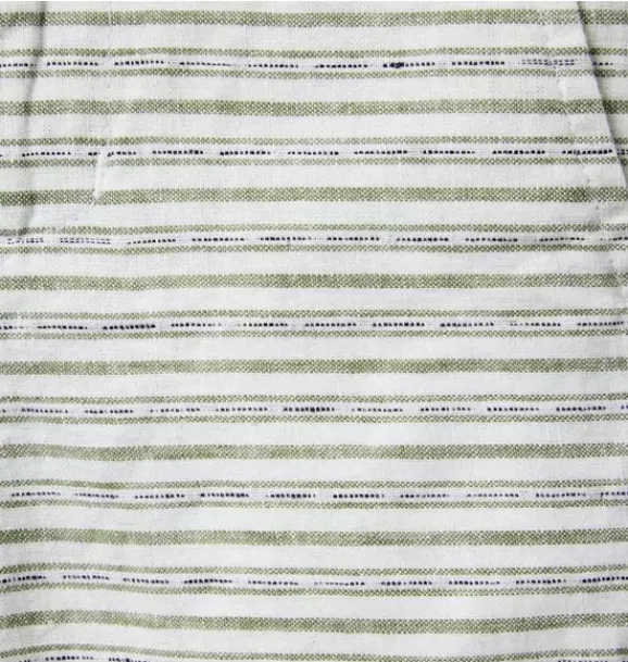 Janie and Jack Shorts-Striped Linen-Cotton Short lichen green stripe
