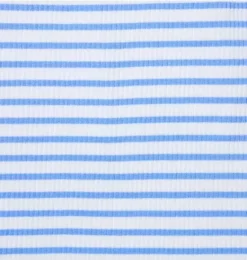 Janie and Jack Sleeveless Tops-Striped Ruffle Sleeve Top soft blue stripe