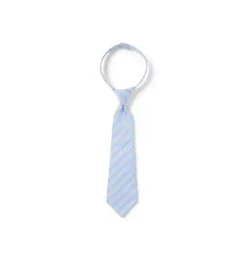 Janie and Jack Ties|Suiting-Striped Tie light blue stripe