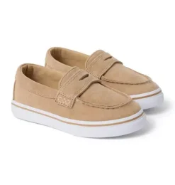 Janie and Jack Shoes|Suiting-Suede Penny Loafer Sneaker tan
