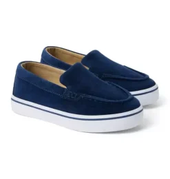 Janie and Jack Shoes|Suiting-Suede Slip-On Sneaker merchant marine
