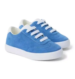 Janie and Jack Shoes-Suede Sneaker bright blue