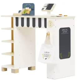 Janie and Jack Imaginary Play-Supermarket Till Checkout & Accessories wood