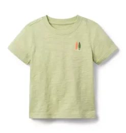 Janie and Jack Tees-Surfboard Tee green fields