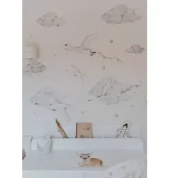 Janie and Jack Wallpaper-Swans Wall Decal Set multi