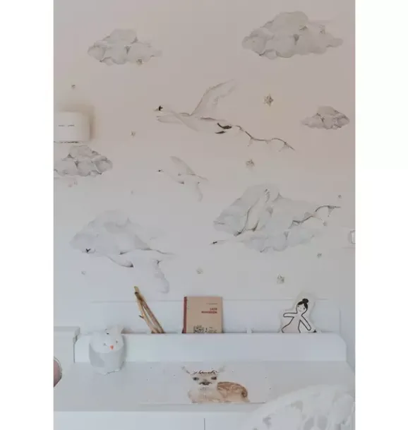 Janie and Jack Wallpaper-Swans Wall Decal Set multi
