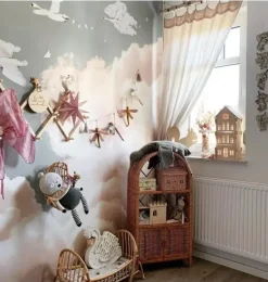 Janie and Jack Wallpaper-Swans Wall Decal Set multi