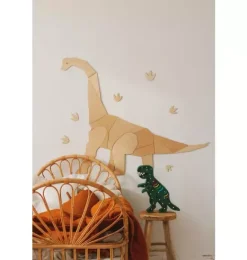 Janie and Jack Lighting-T Rex Lamp rainbow green