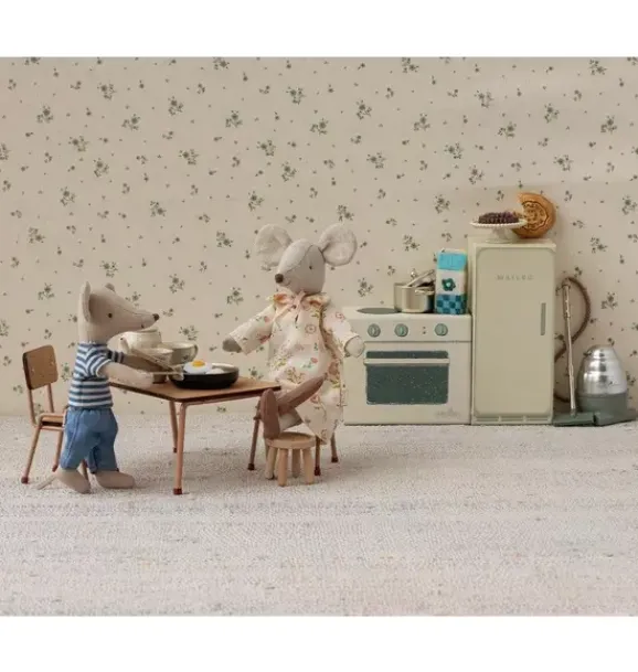 Janie and Jack Dolls-Table and chair set, Mouse - Dark powder multi