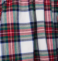 Janie and Jack Dresses-Tartan Ruffle Collar Dress cream and sugar tartan
