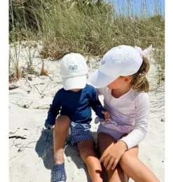 Janie and Jack Kids Accessories-Tennis Bow Baseball Hat white