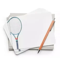 Janie and Jack Stationery-Tennis Flat Notes multi
