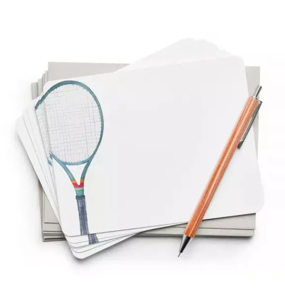 Janie and Jack Stationery-Tennis Flat Notes multi