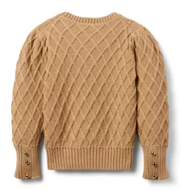Janie and Jack Sweaters & Sweatshirts-Textured Sweater milk tea